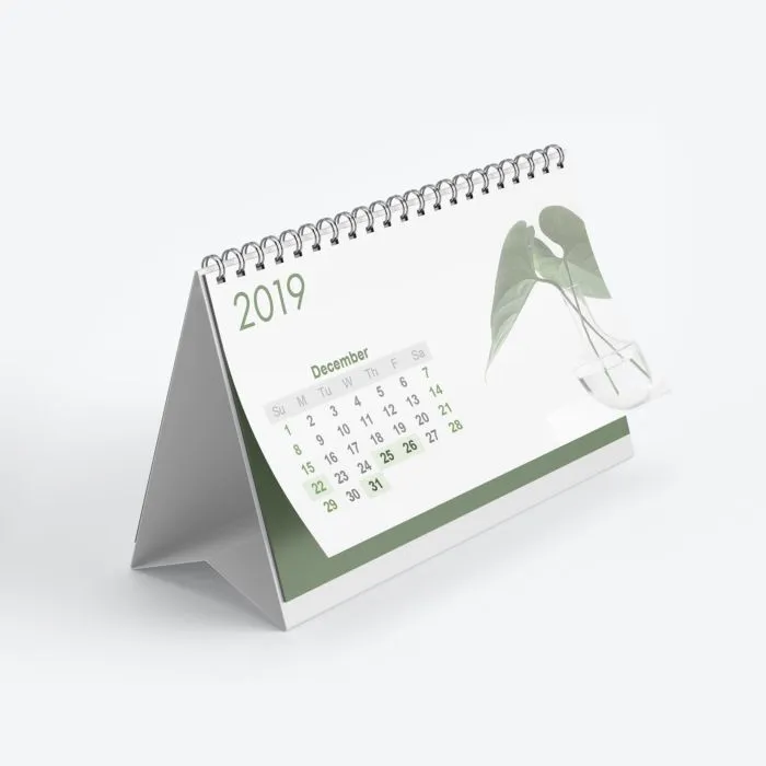 kalendarze piramidka spiralowane (miesięczne) druk online