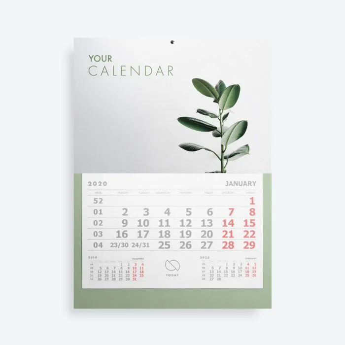 kalendarze jednodzielne druk online